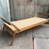 Bed folding a person