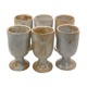 Six cups of sandstone