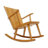 Mid-century rocking chair in pine, Göran Malmvall, Sweden, 1940s.