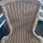 Chaises scoubidou et aluminium
