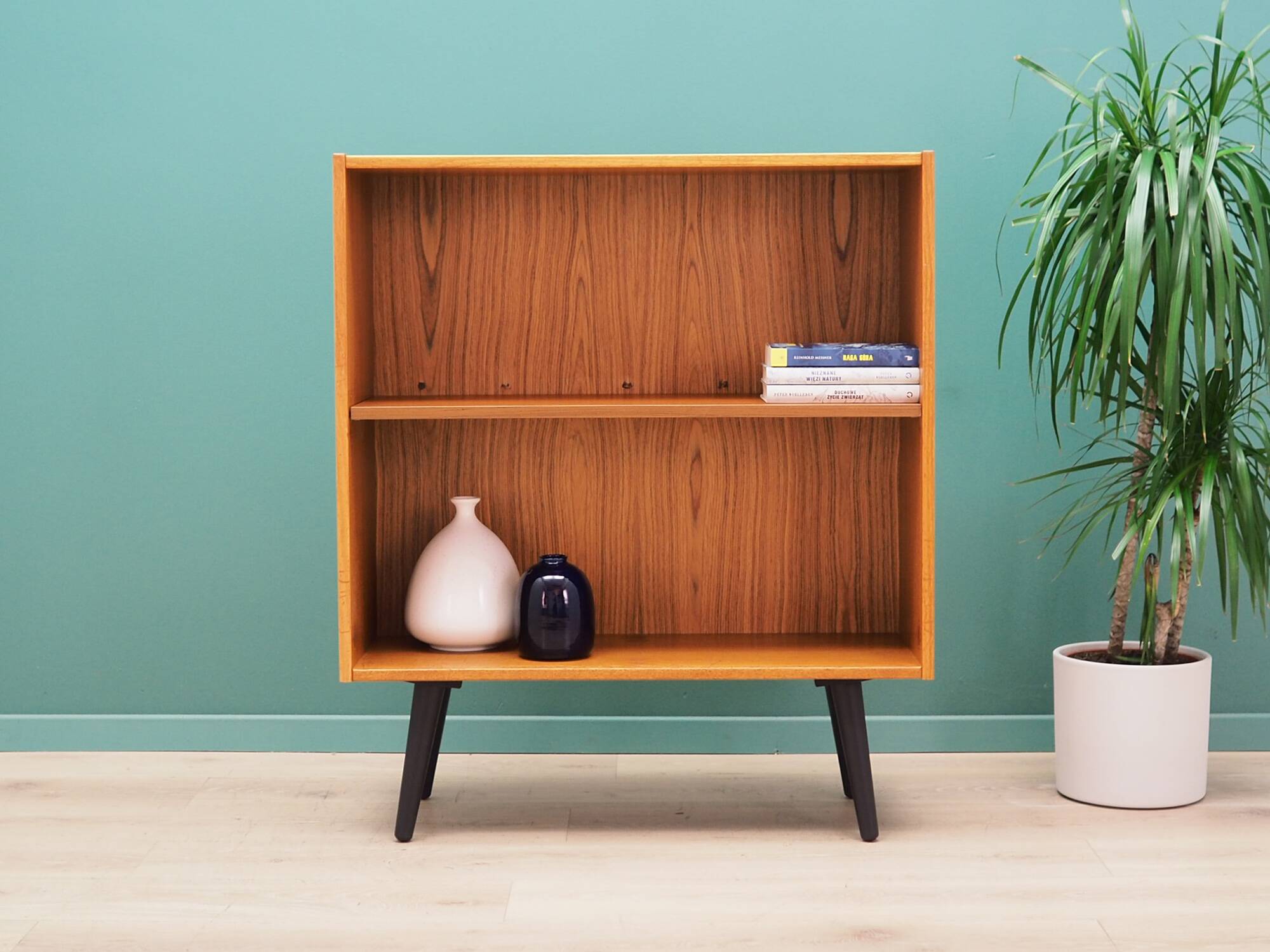 Teak bookcase, Danish design, 1970s, manufacturer: Denka