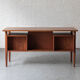 Freestanding writing desk in teak, Danish design, 1950s