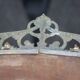 Art nouveau bronze mirror, art deco mirror, oval mirror, beveled mirror, wall decoration, mirror