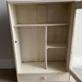 Bathroom cabinet pharmacy patinated wood