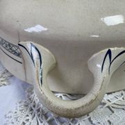 Salins blue iron earth soup tureen