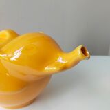 Orange-yellow elephant teapot