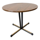 Table d'appoint ronde vintage / table d'appoint avec pied étoile noir