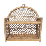 Vintage rattan shelf