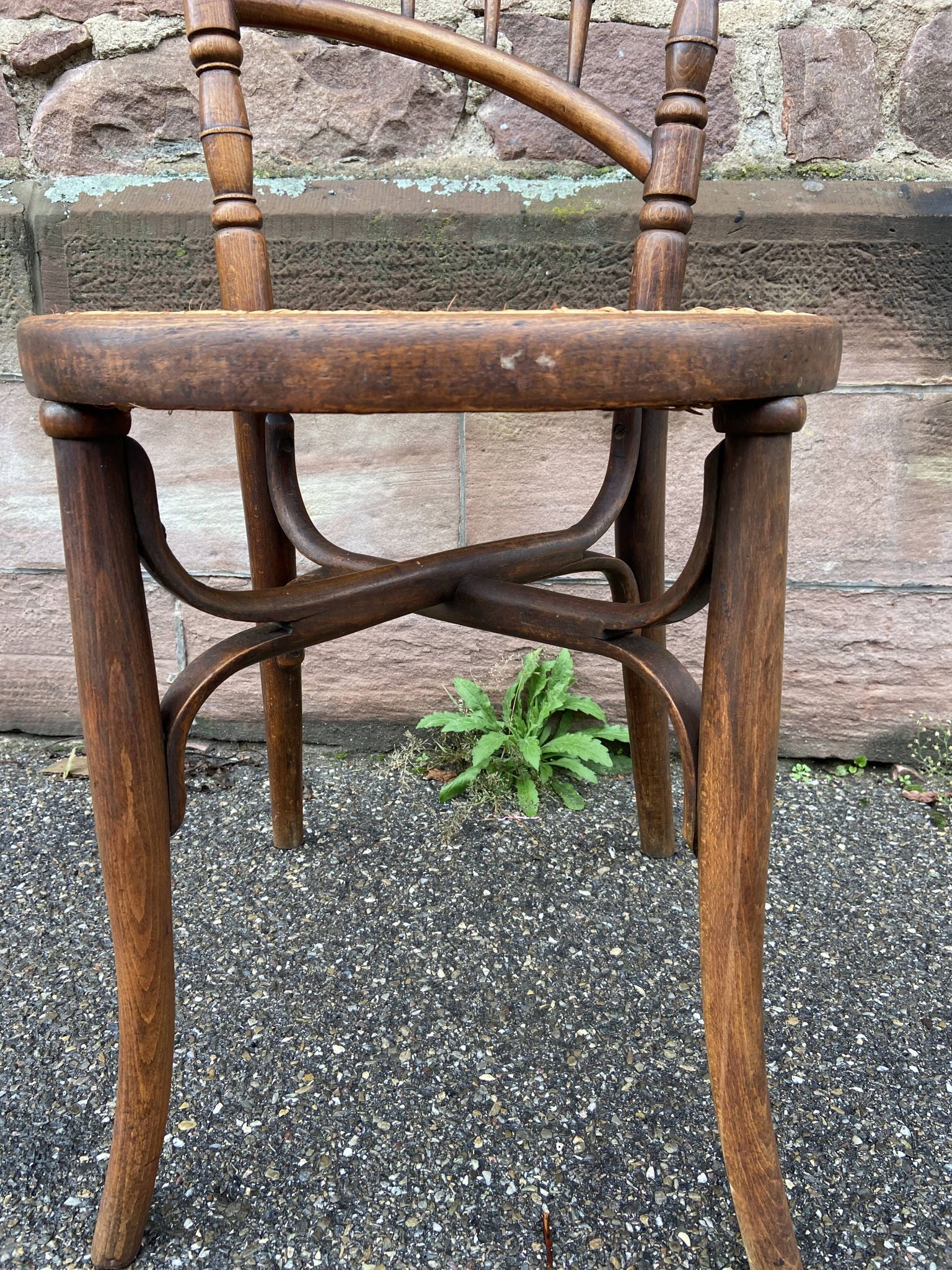 Pair of Viennese bistro café chairs by L. & H. Cambier Frères bentwood belgium