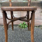 Pair of Viennese bistro café chairs by L. & H. Cambier Frères bentwood belgium
