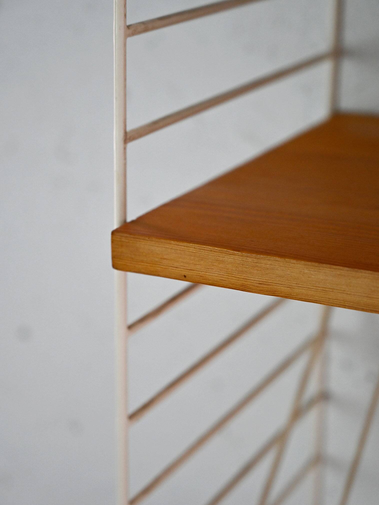 Vintage shelves with metal frame