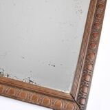 Large rectangular mirror, vintage art deco, dated 1926