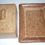 Sandstone butter with lid
