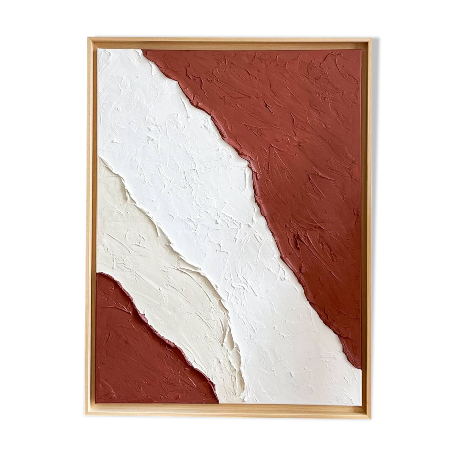 Terra cota textured painting