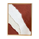 Terra cota textured painting
