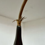 Old spider chandelier Italian metal, vintage Sputnik lamp 15 lights