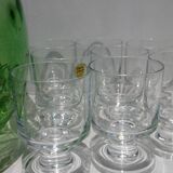 Set of 8 vintage crystal glasses