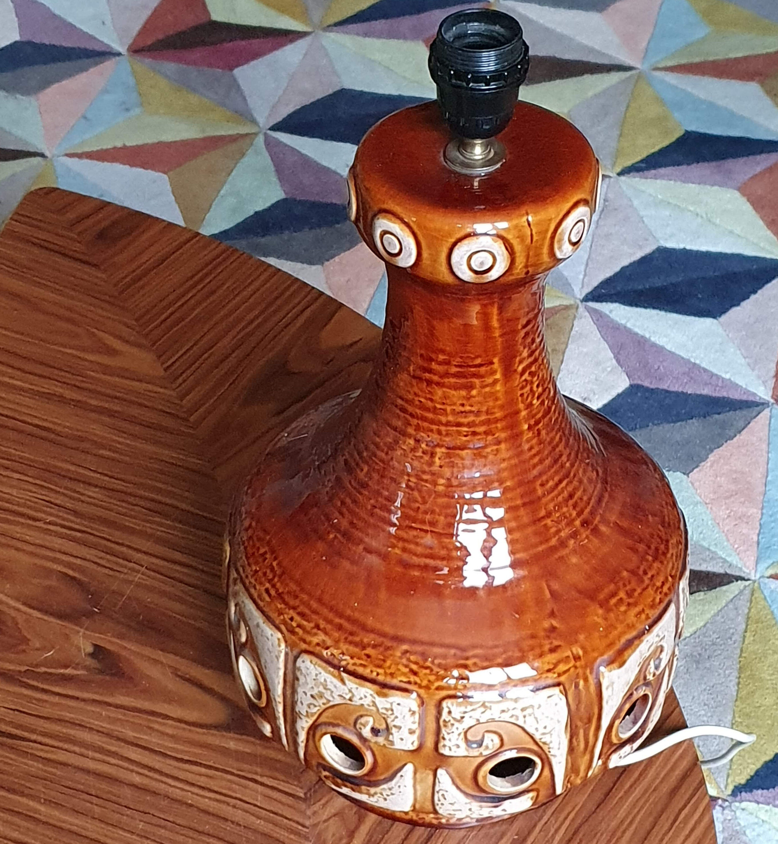 Ceramic lamp from the 70s