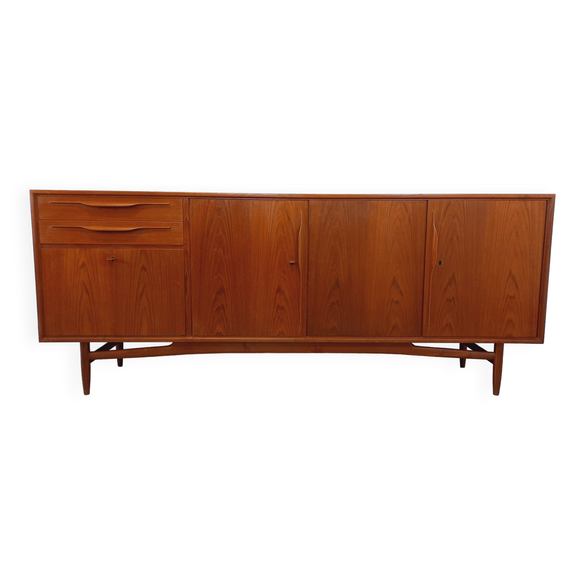 Vintage Swiss Teak Scandinavian style sideboard in teak from the 60s