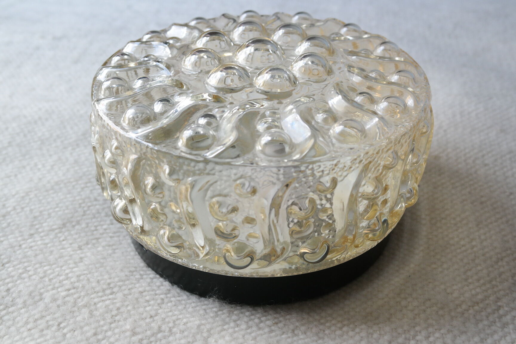Ceiling light bubbles Helena Tynell amber glass