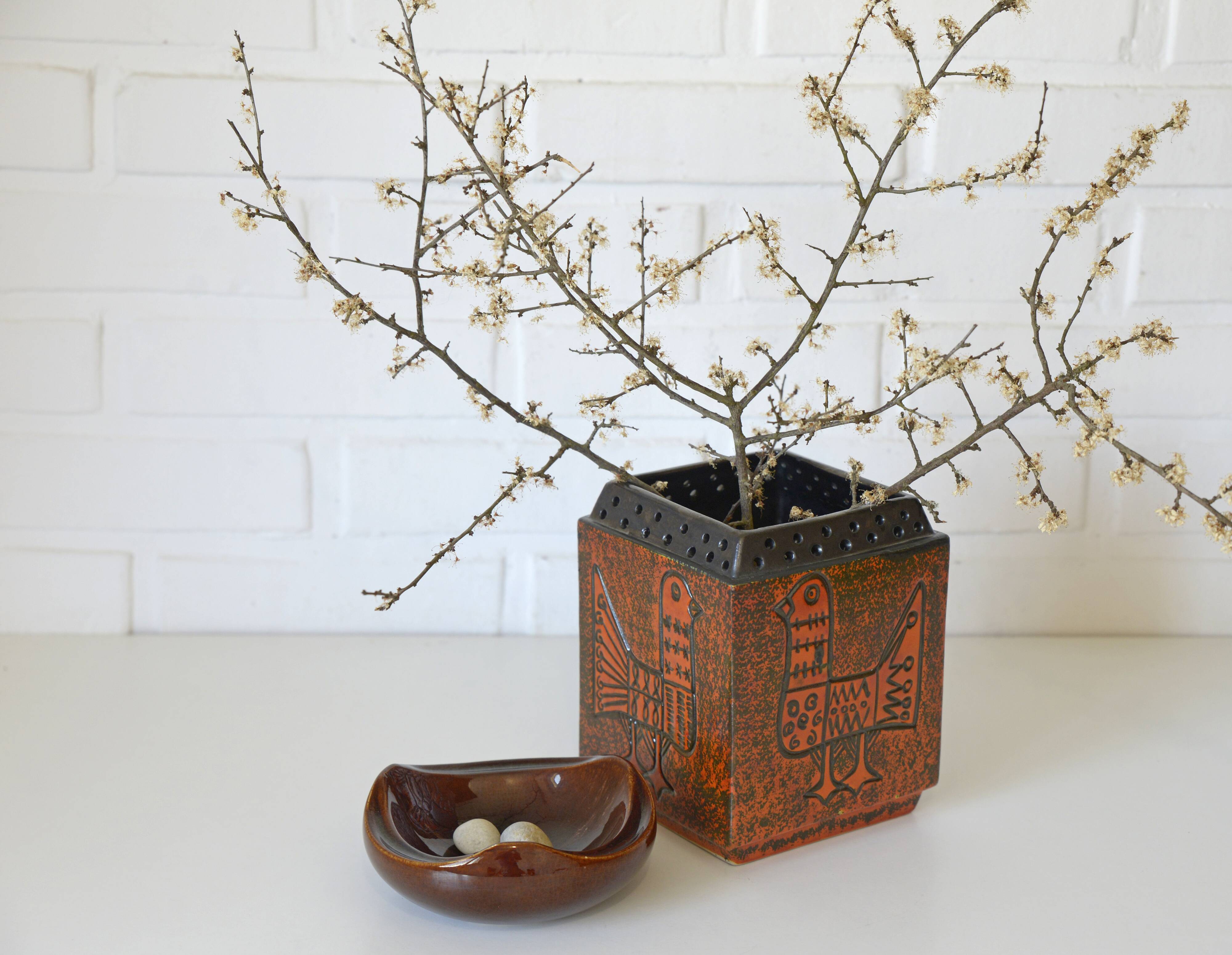 Vase en céramique Tófej Ceramic, Hongrie années 1960
