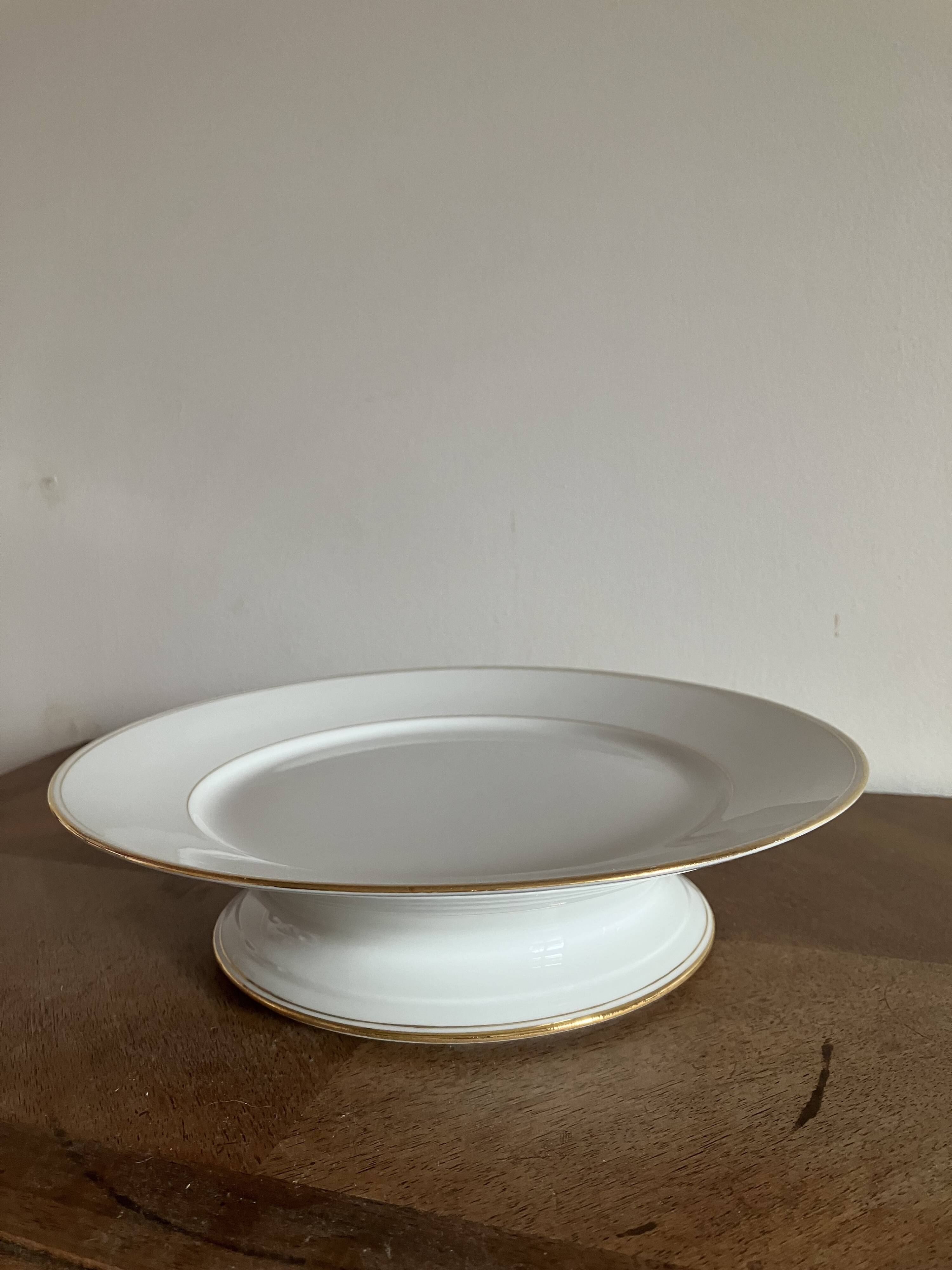 Plat présentoir porcelaine