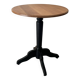 Wooden pedestal table