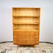 Vintage Wooden Bookcase, 1960s, Czechoslovakia