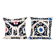 Set of 2 vintage embroidered cushion covers 53x56 cm