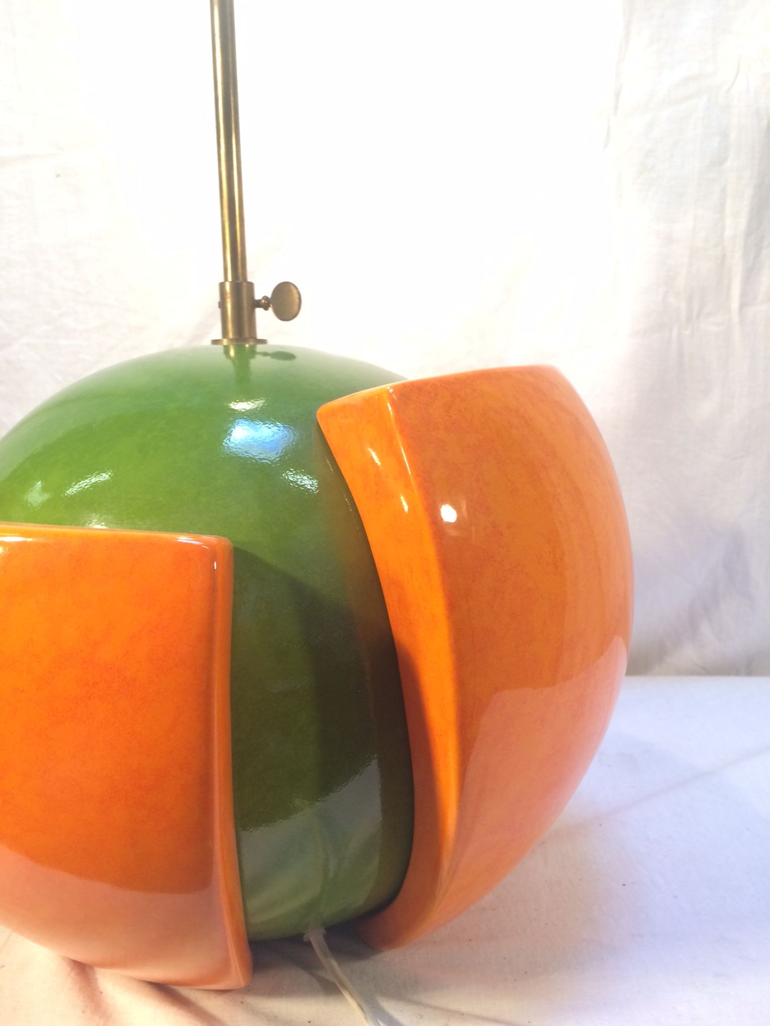 Vintage lamp "Laurence" ball format by François Chatain for Roche Bobois - 80s