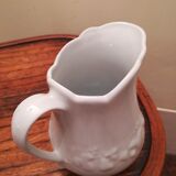 White porcelain pitcher