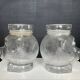Pair of vintage jars candy jar bear head