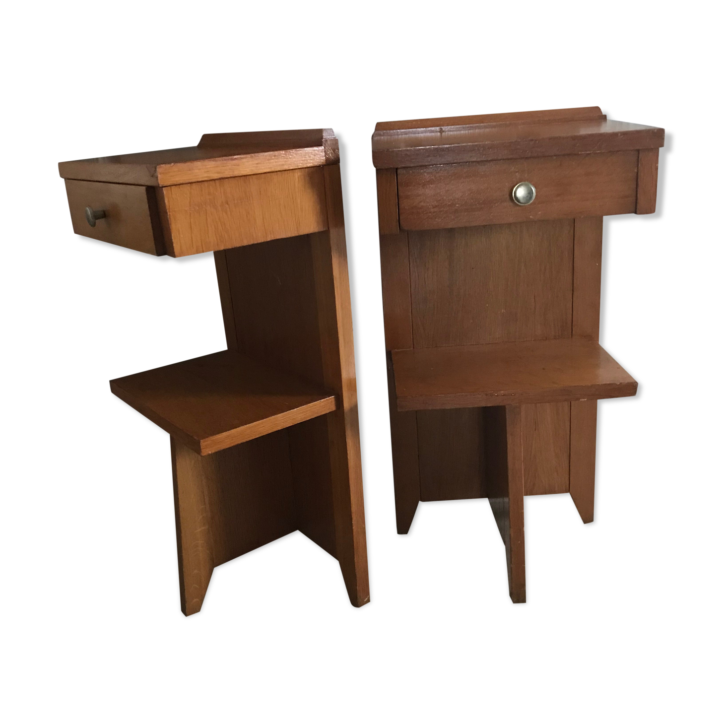 Pair of vintage bedsides
