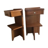 Pair of vintage bedsides