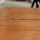 Scandinavian teak dressing table 1960 a mirror a drawer a lid