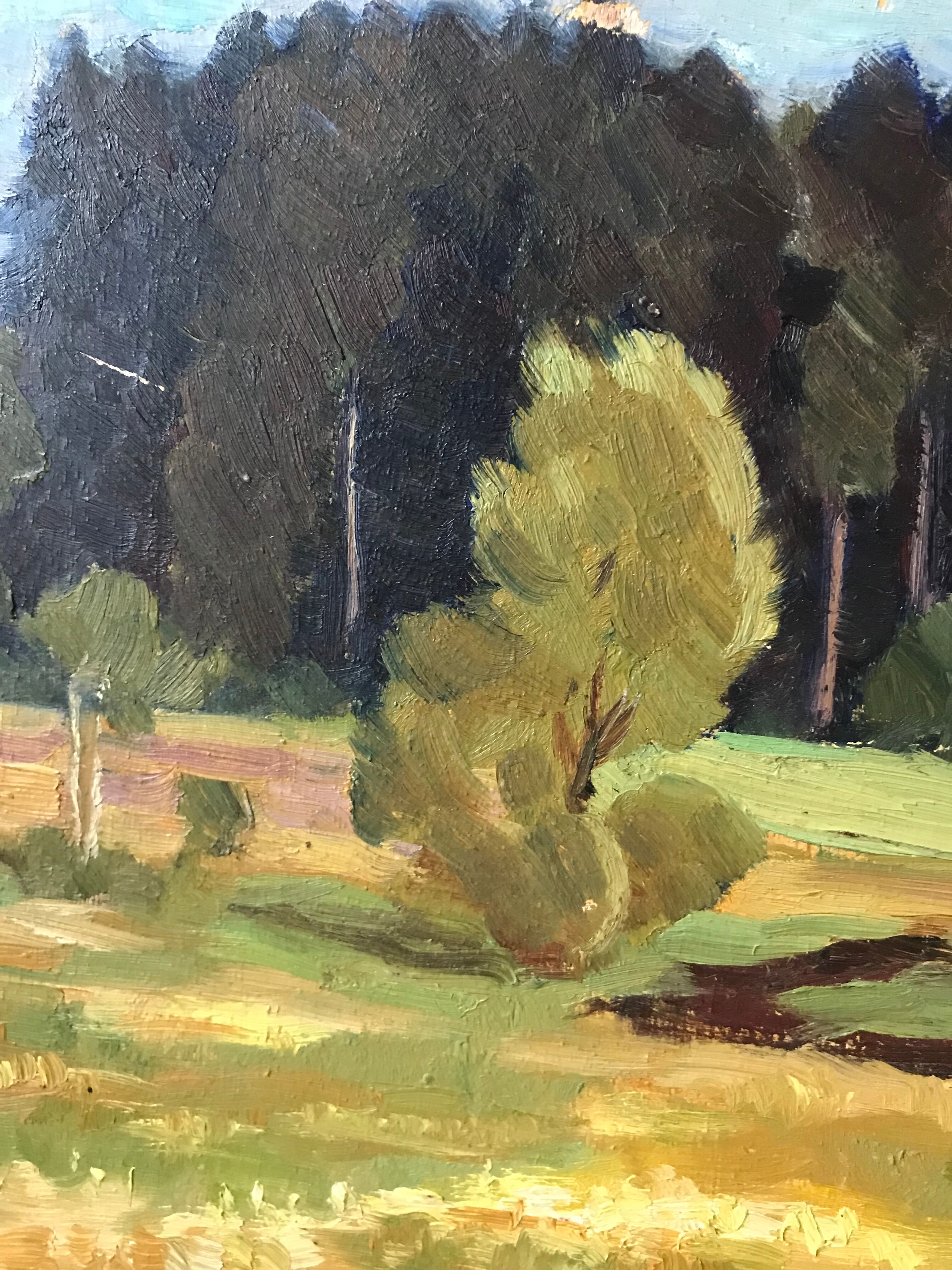 Landscape oil painting