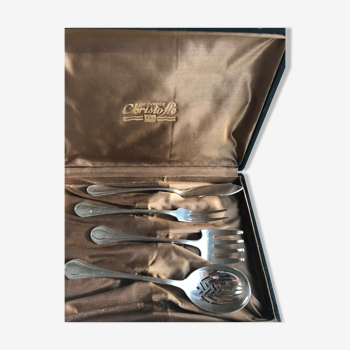 Series of 4 Christofle service cutlery