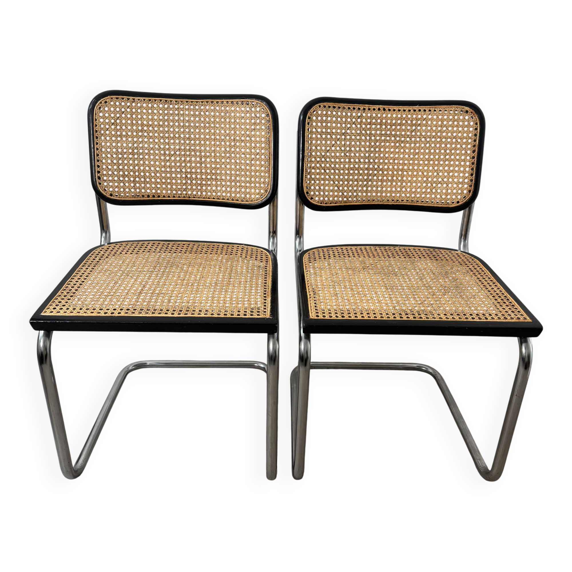 Pair of Marcel Breuer Cesca B32 chairs