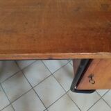 Vintage metal wooden desk and frame