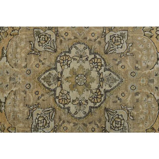 1970s Turkish Hand-Knotted Wool Cotton Orange Area Rug 293x381