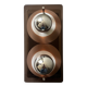 Disco wall light in smoked plexiglass by Jacqueline Trocmé for Oxar, design 1970