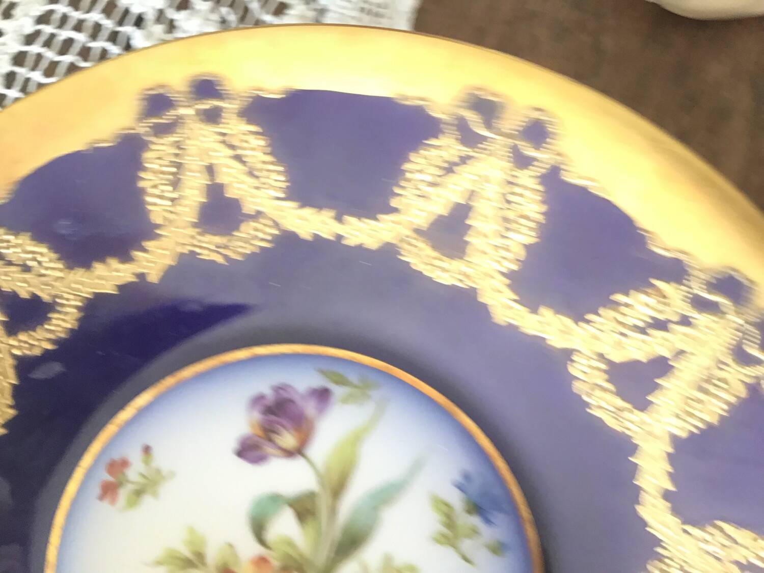 A Golse art porcelain dish