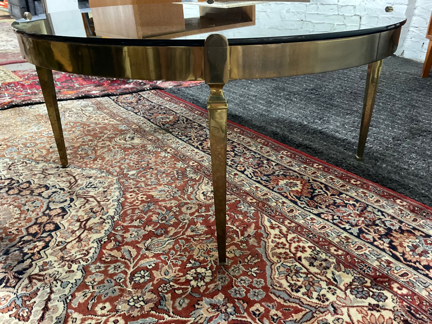 Empire style coffee table in solid bronze
