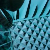 Emerald green glass ramekins Arcoroc, crystal glassware from Arques.