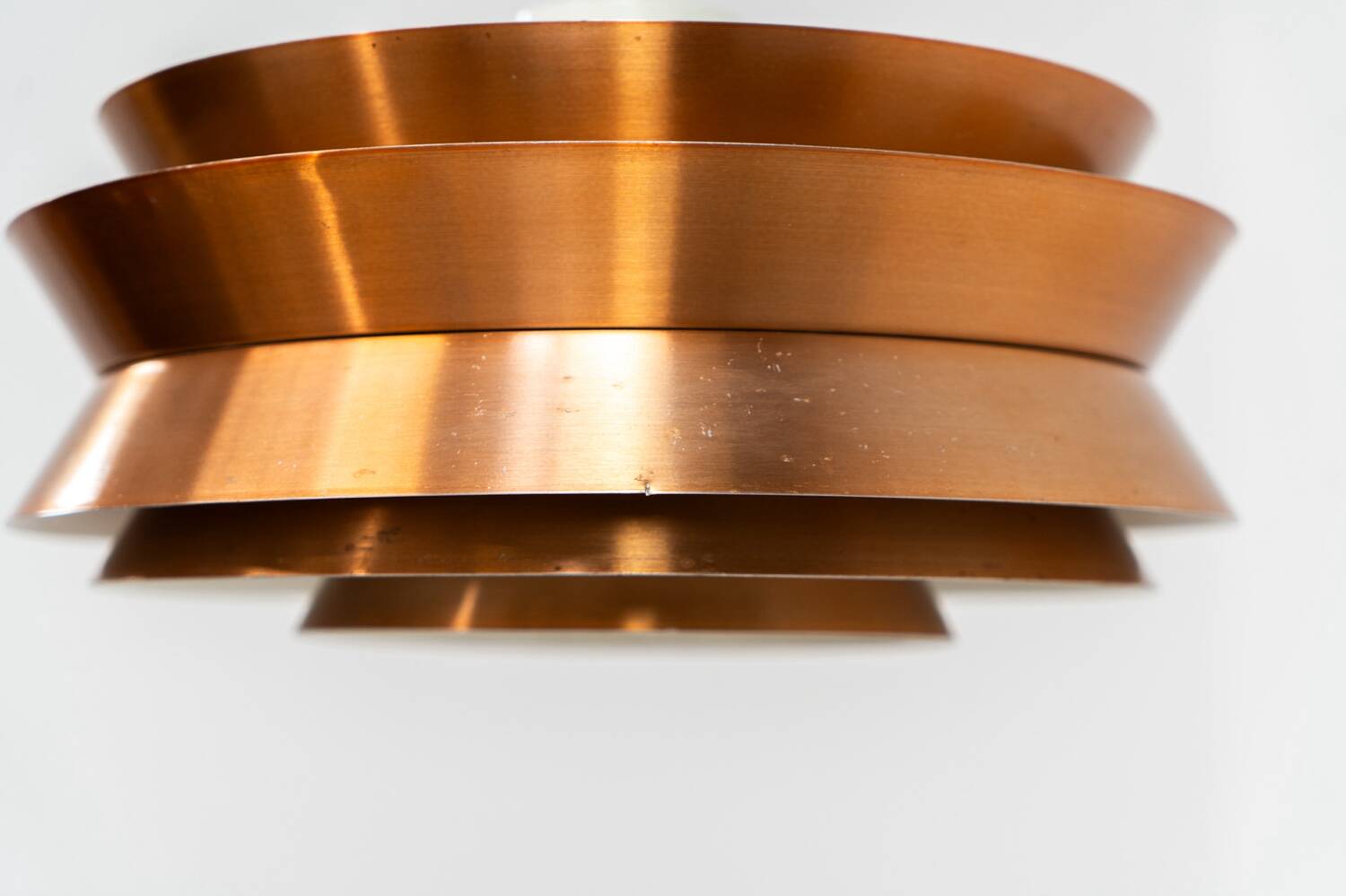 Suspension « Trava » en cuivre de Carl Thore pour Granhaga (Suède, années 1960).