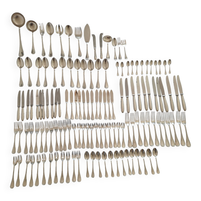 Ménagère Rubans de Christofle - 133 pièces en métal argenté