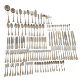 Ménagère Rubans de Christofle - 133 pièces en métal argenté