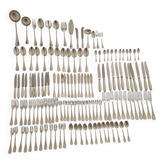 Christofle Rubans Cutlery Set - 133 pieces in silver-plated metal