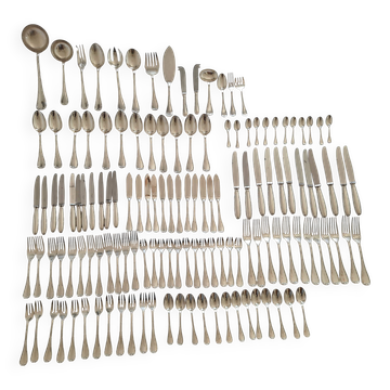 Christofle Rubans Cutlery Set - 133 pieces in silver-plated metal