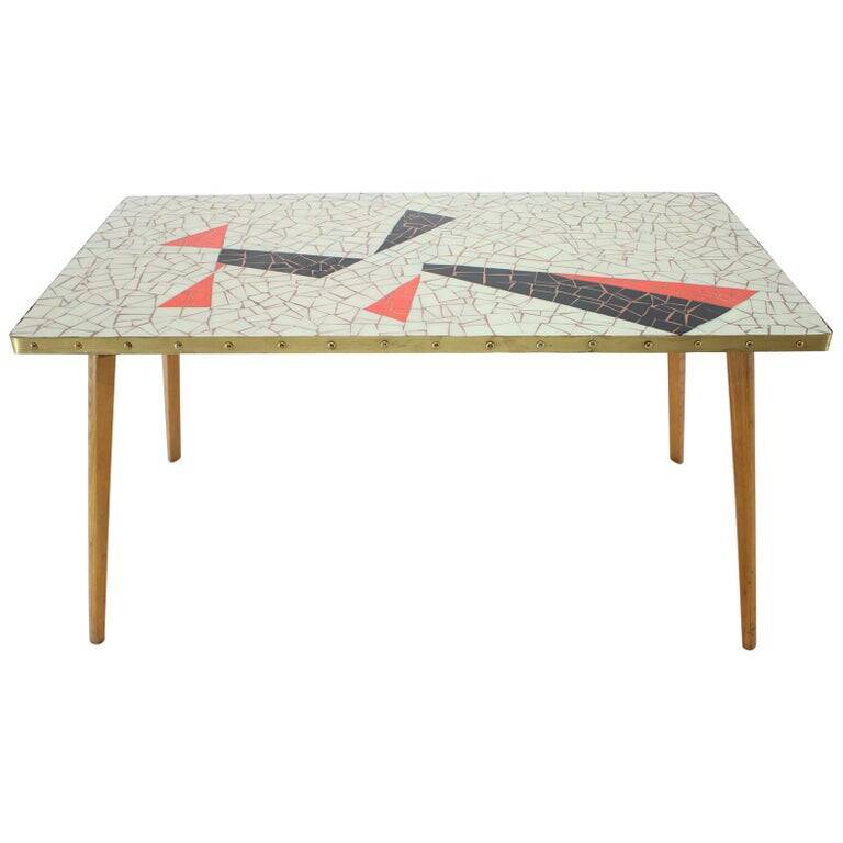 Mid-Century Modern Conference Table in Mosaic, Germany, 1960s